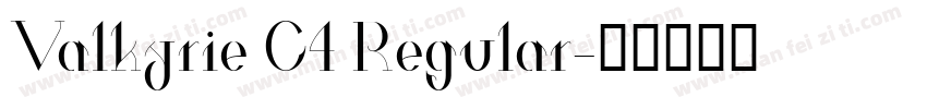 Valkyrie C4 Regular字体转换